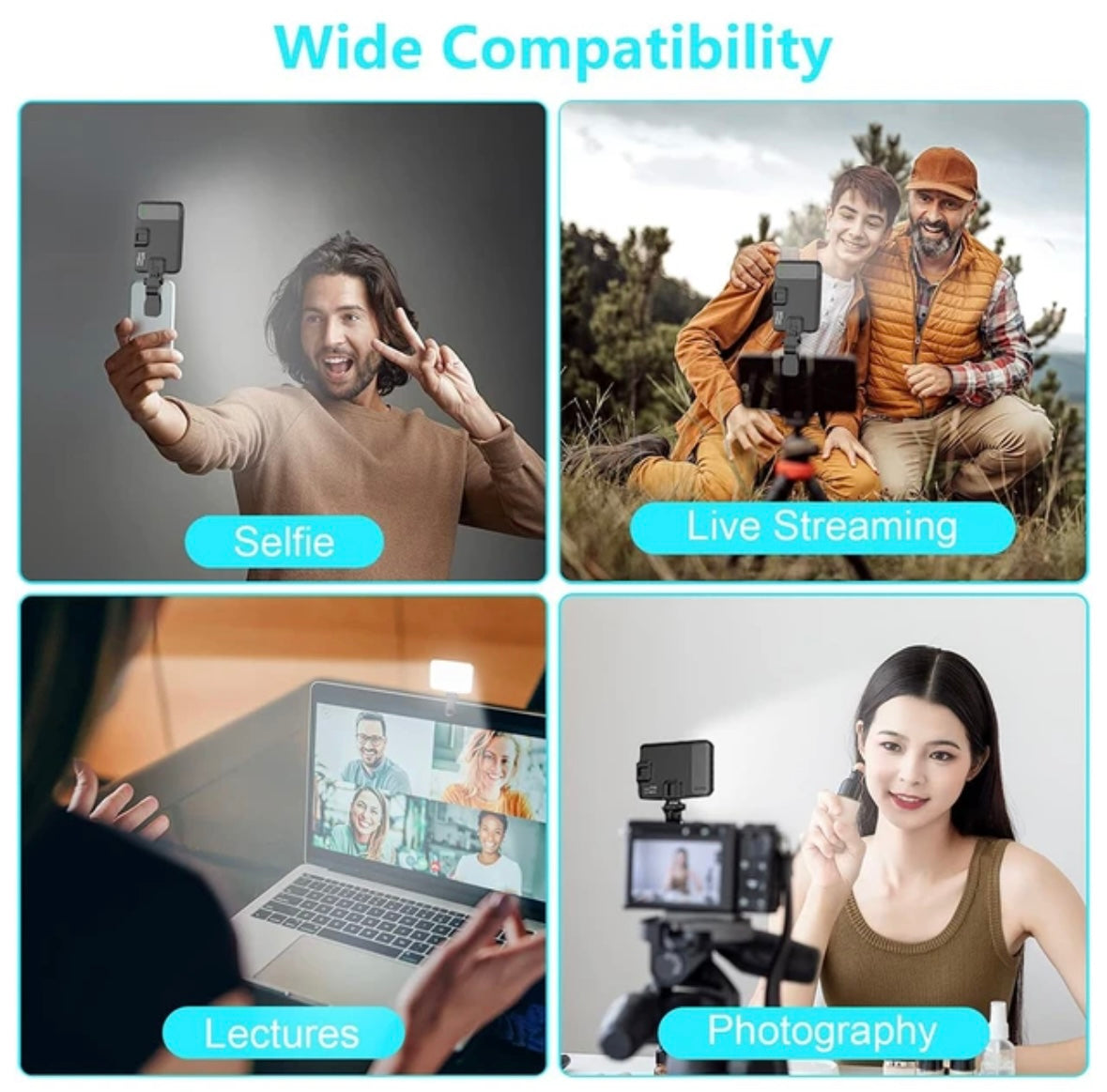 Portable selfie light